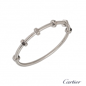Cartier White Gold Ecrou De Cartier Bracelet B6049617